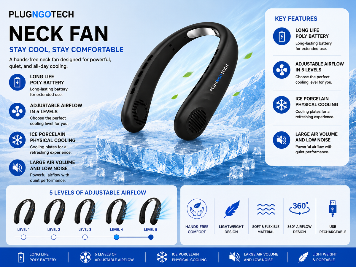 portable neck fan