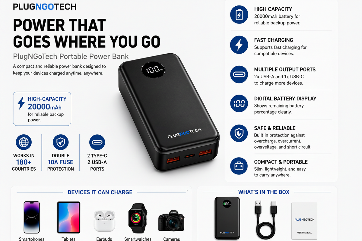 20000mAh Power bank